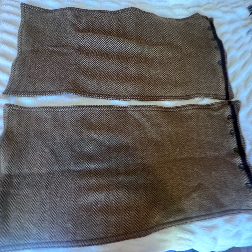 34 by 17 Vintage Ralph Lauren pillow covers wool soft material two - Picture 2 of 8